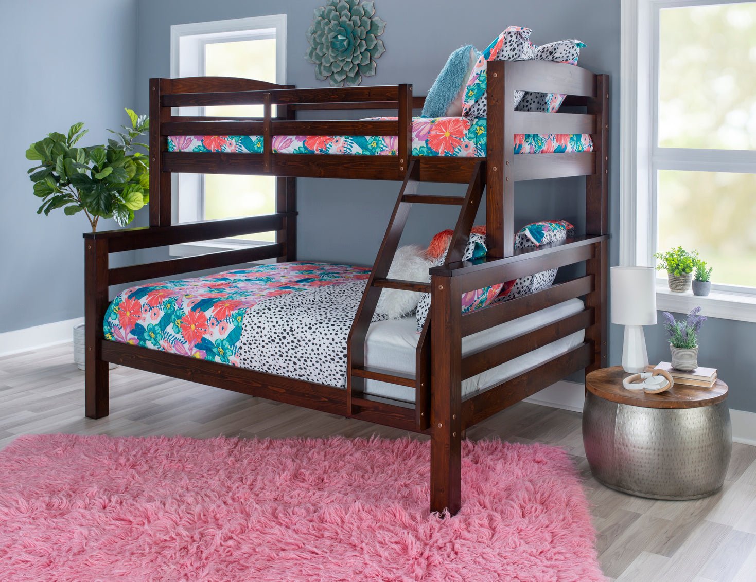 Powell Levi Twin over Full — Espresso bunk bed