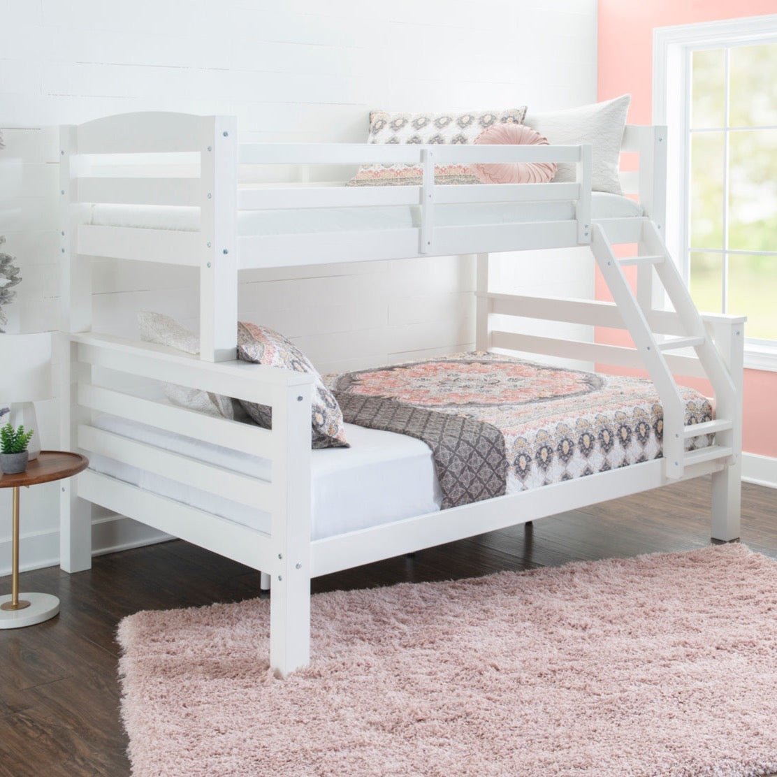 Powell Levi Twin over Full — White bunk bed