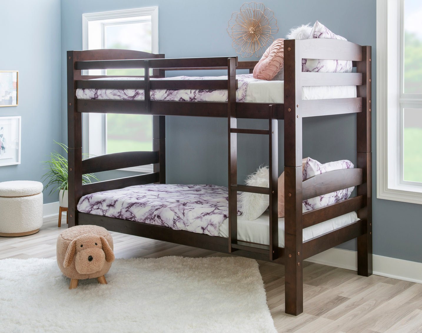 Powell Levi Twin over Twin — Espresso bunk bed