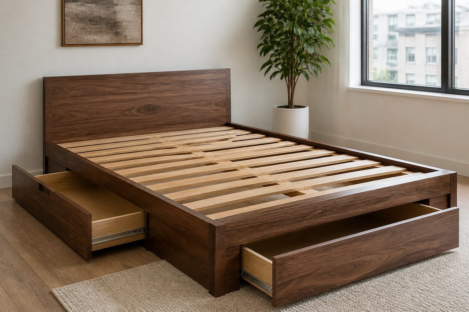 Haven Captain Storage platform with drawers open