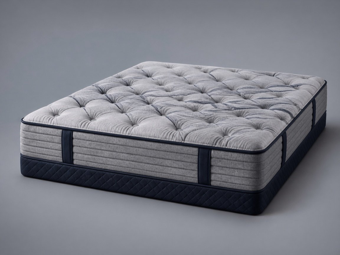 Beautyrest Dreamwell Belmont plush mattress, three-quarter studio view