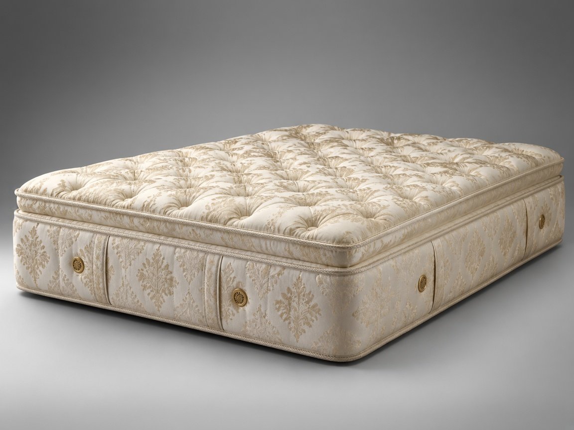 Cheswick Manor Grandeur firm mattress, three-quarter studio view