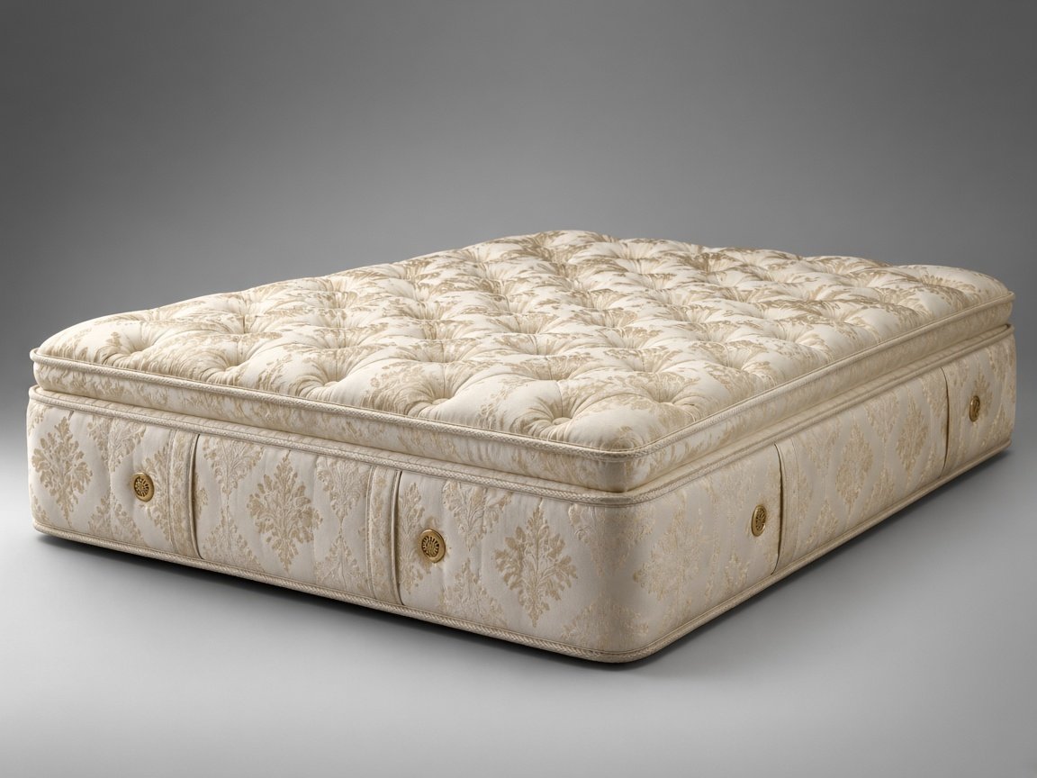 Cheswick Manor Splendor plush mattress, three-quarter studio view