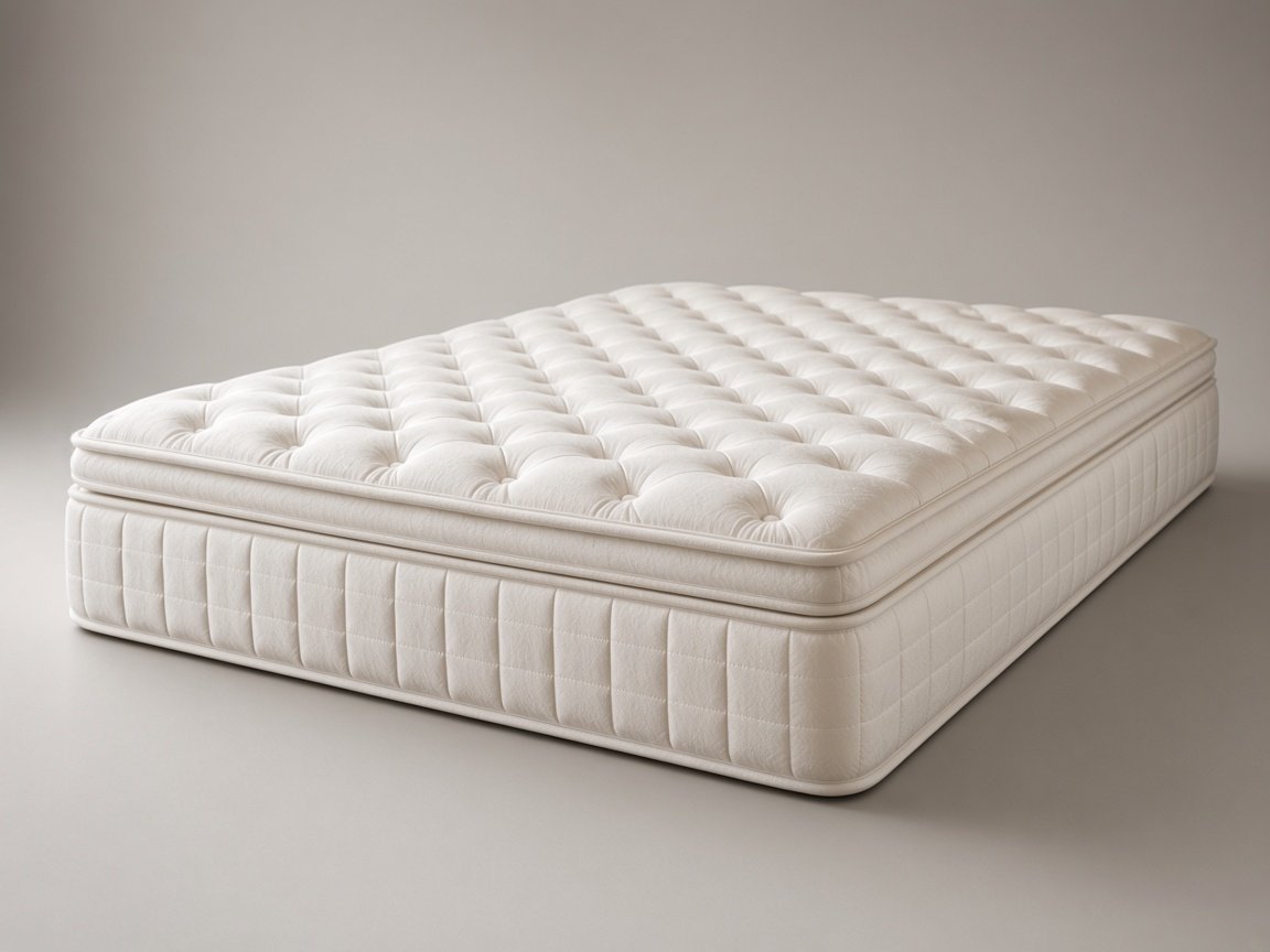 Kingsdown Sunham hybrid ultra eurotop mattress, three-quarter studio view