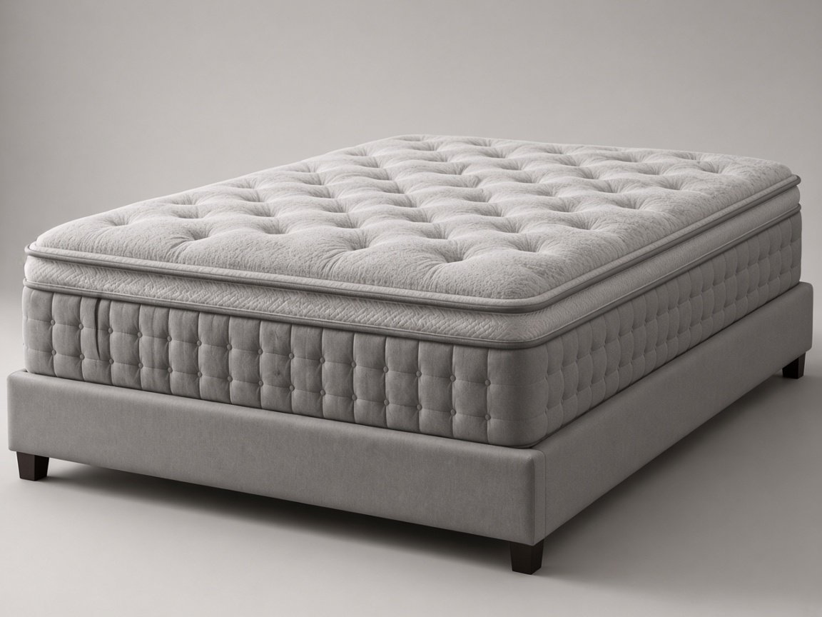 Sealy Sleep Outfitters Gemini soft hybrid mattress, three-quarter studio view