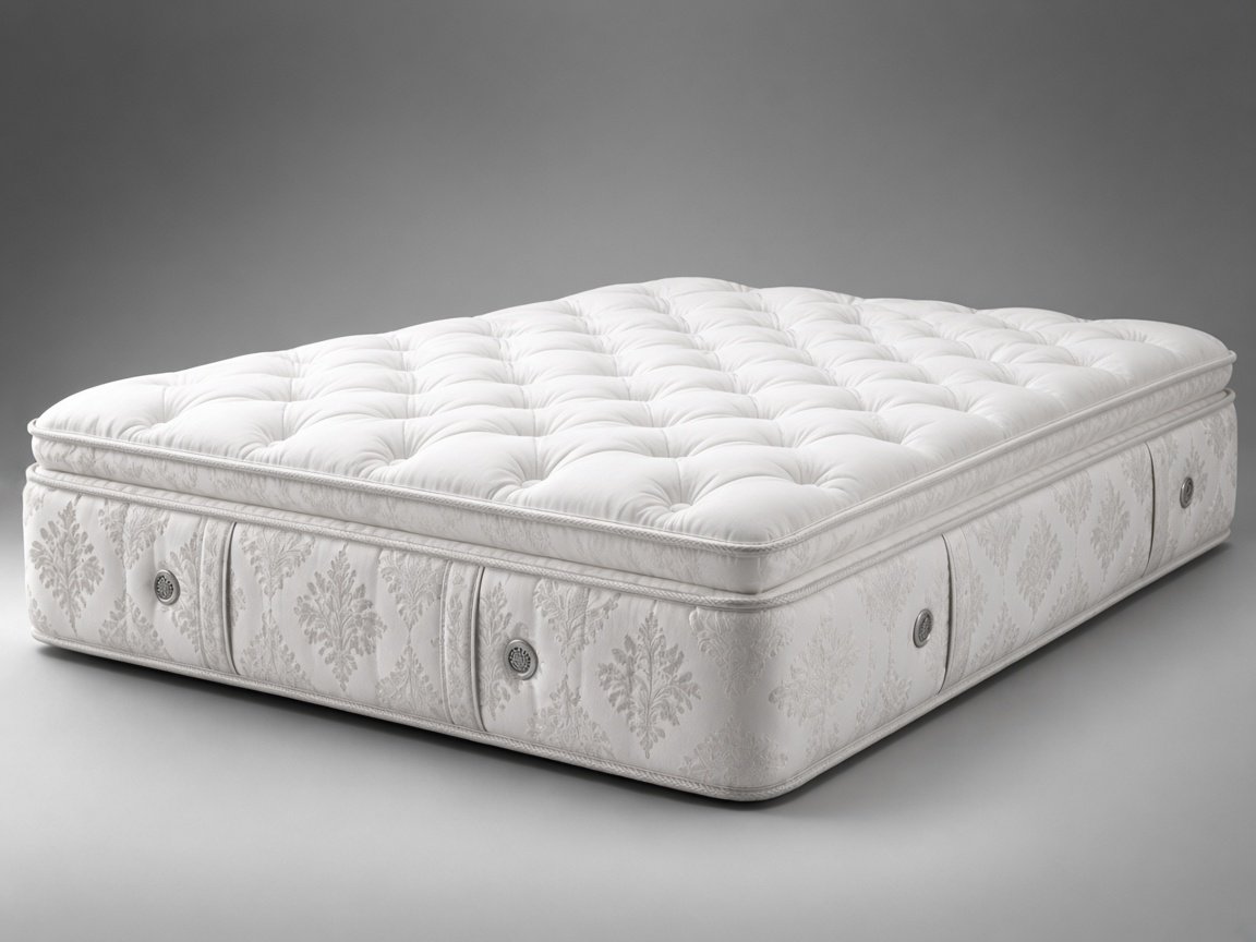 Serta iDirectionsECO Bolton plush hybrid mattress, three-quarter studio view