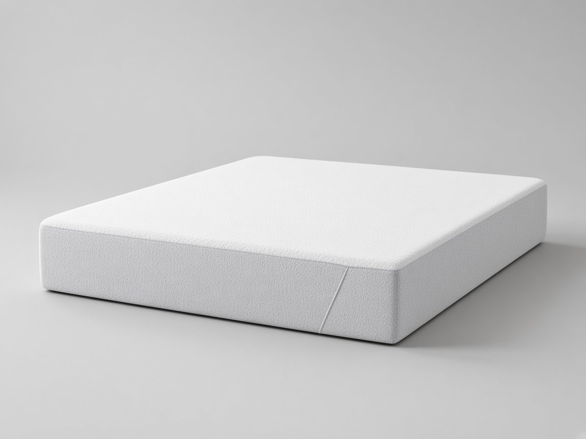 SomosBeds Restorative medium mattress, three-quarter studio view