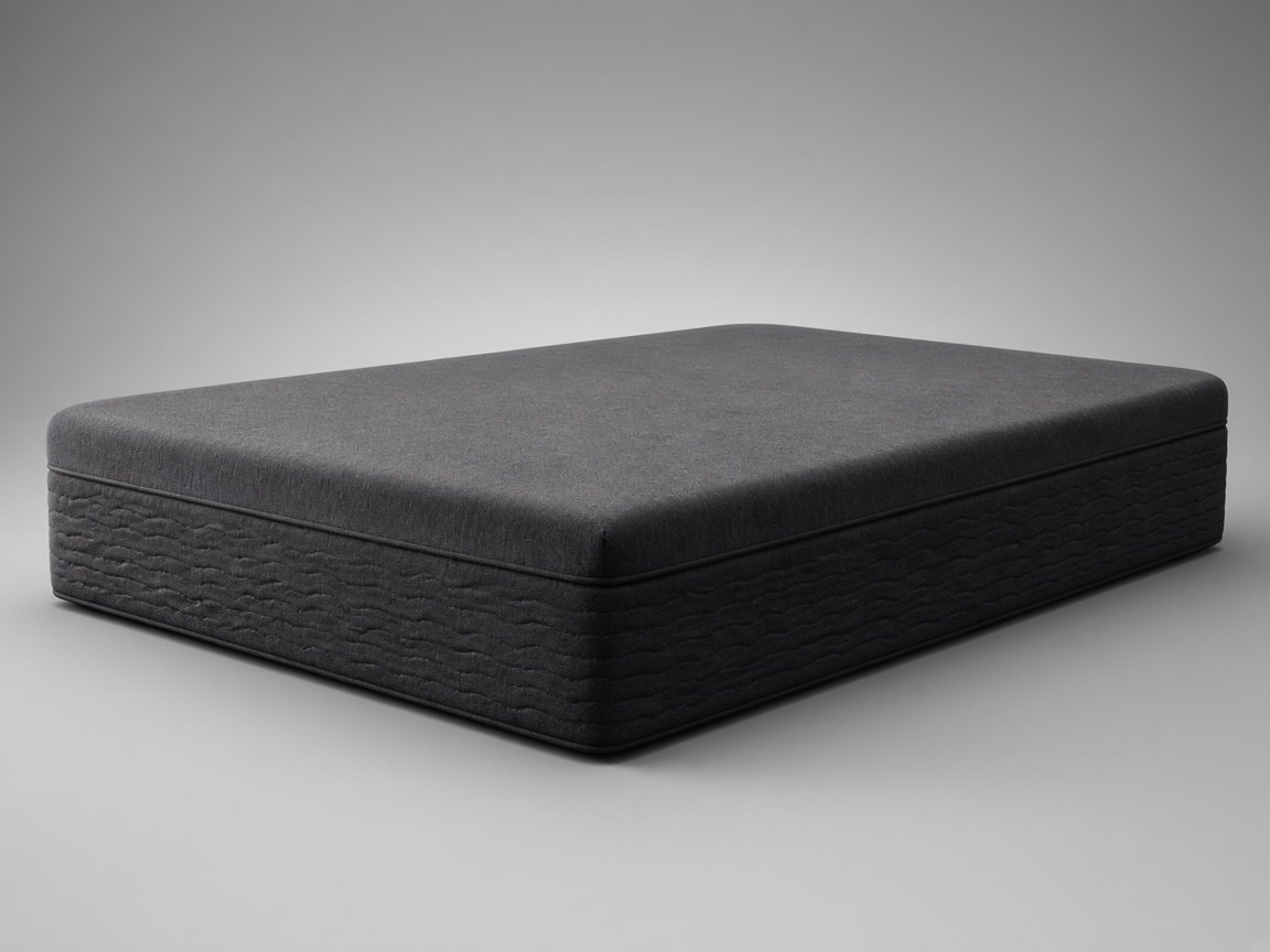 Tempur-Pedic TEMPUR-LuxeBreeze medium hybrid mattress, three-quarter studio view