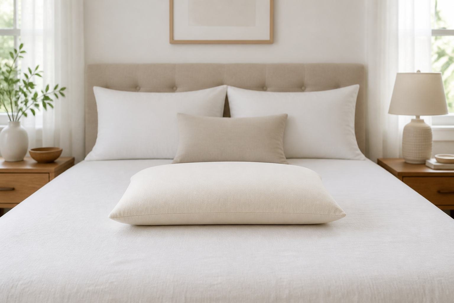 Haven Back-Sleeper Pillow, lower loft