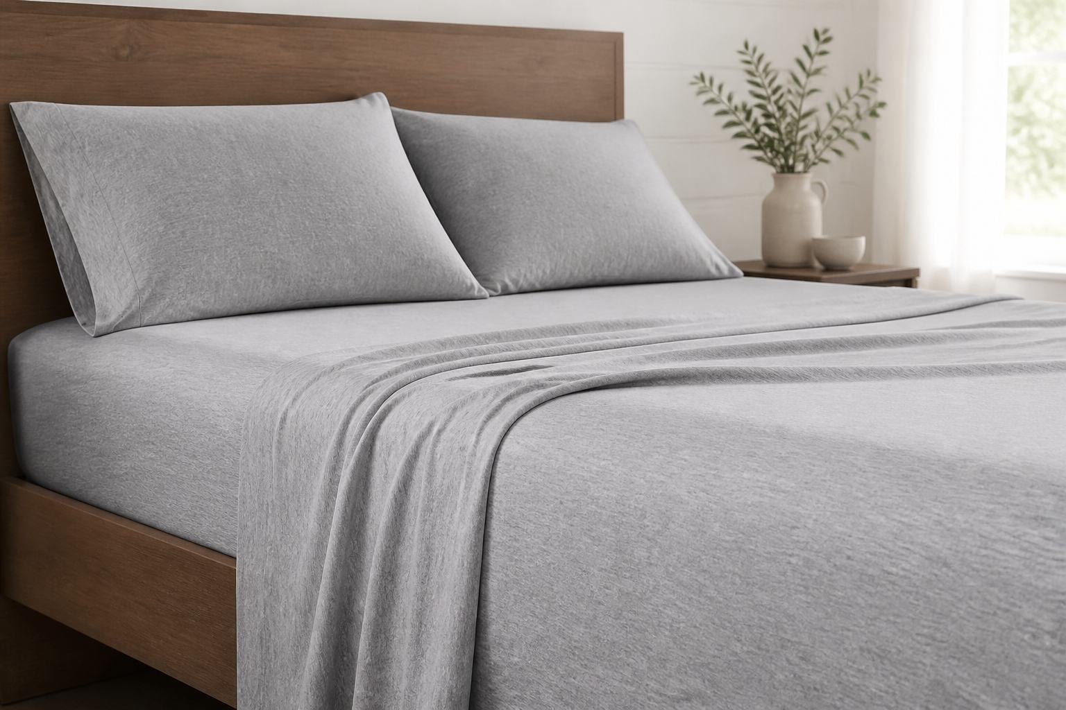 Haven Jersey Sheet Set, knit t-shirt sheets